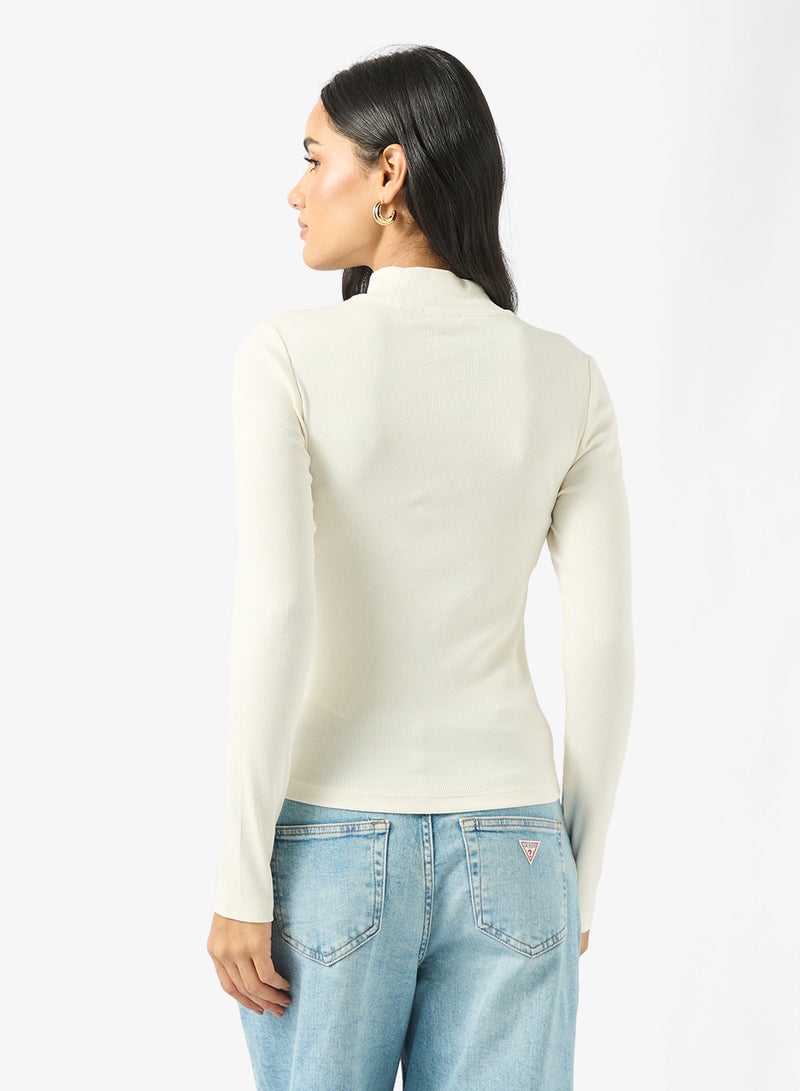 GUESS Mock Neck Slim Top - Image 2