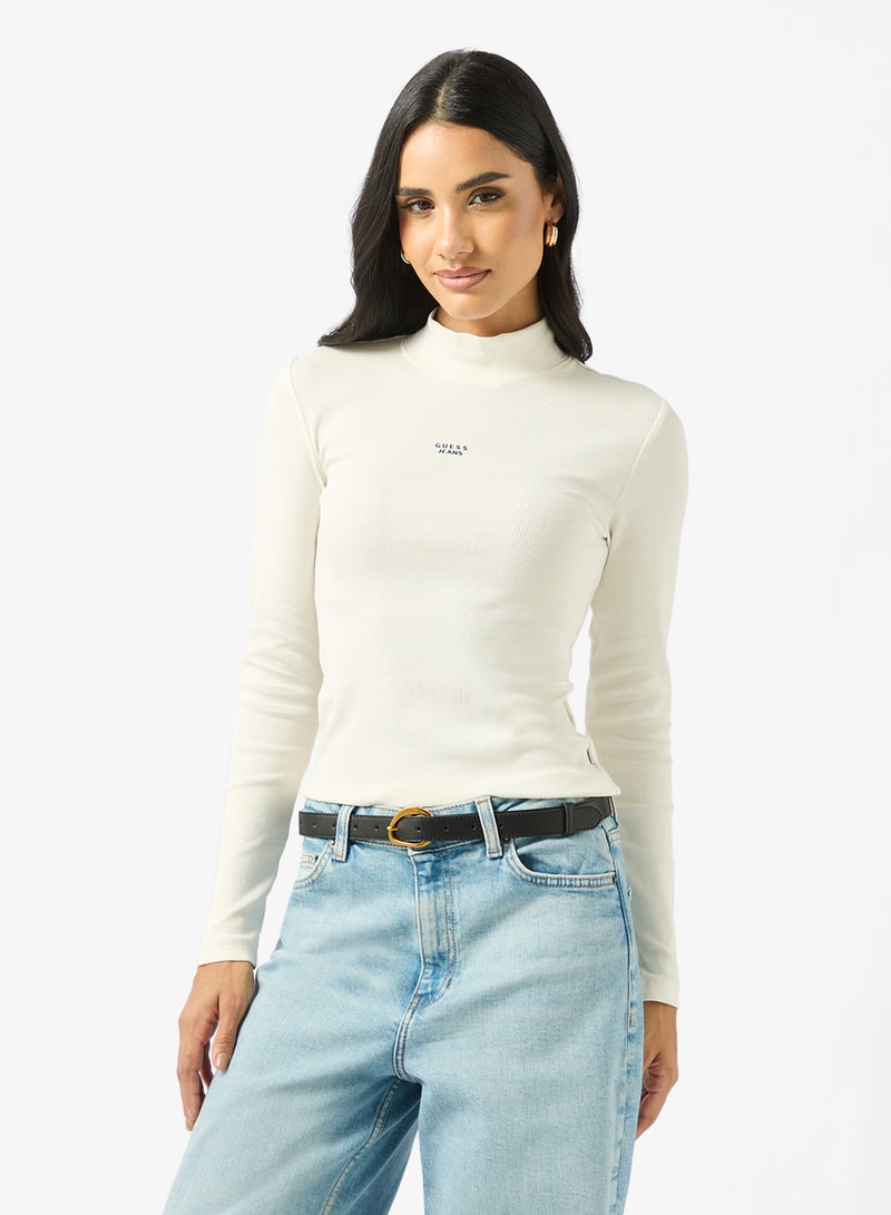 GUESS Mock Neck Slim Top - Image 1