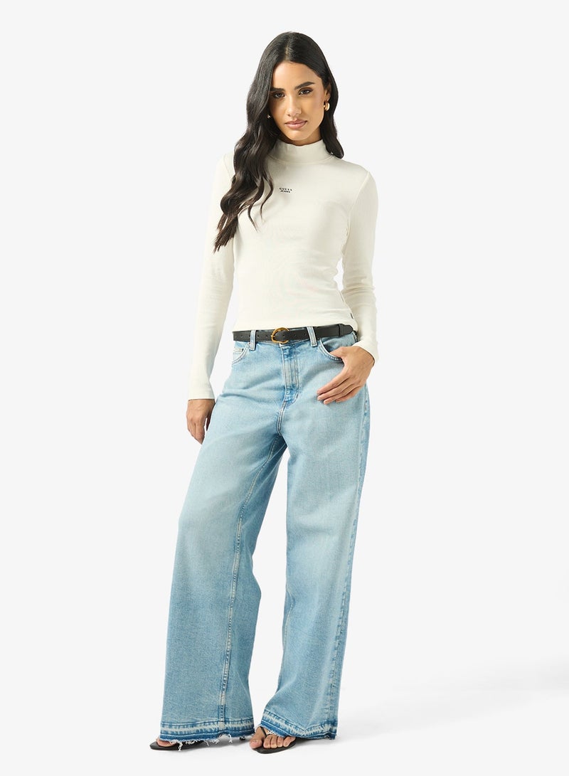 GUESS Mock Neck Slim Top - Image 4