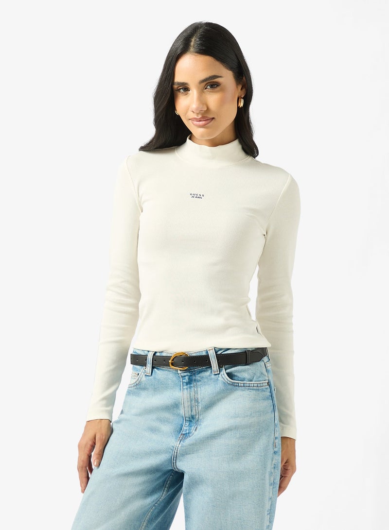 GUESS Mock Neck Slim Top - Image 1