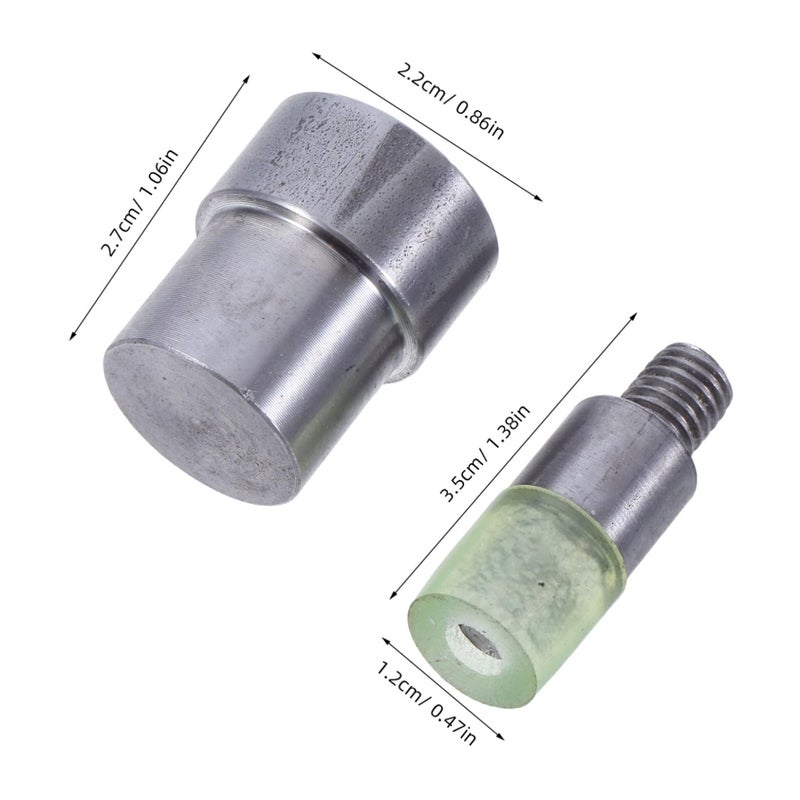 2Pcs Double Capped Rivet Setting Tool Kit for Clothing Bags Shoes Hats Manual Hand Tool Easy Use Accurate Positioning - Image 3