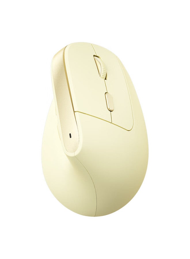 B.o.w Hangshi Md190l Ergonomic Mouse, Vertical Mouse, Rechargeable Wireless Bluetooth Dual-mode Mouse, Suitable For Both Large And Small Hands, Uni, Matcha Green - Image 5