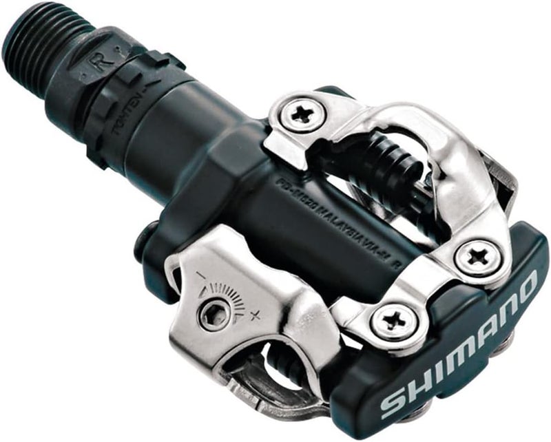 SHIMANO بدالات دراجة شيمانو PDM520 بدون مشبك SPD سوداء مع مشابك - Image 1