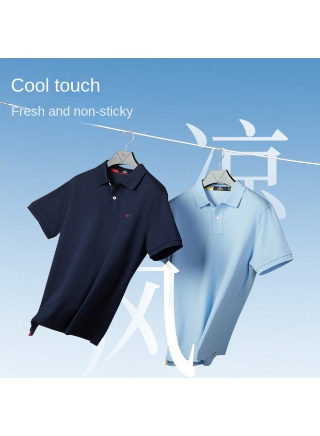 Septwolves Ice-cool Feel】25 Summer Classic Durable As New, Colorfast Polo Shirt With Collar, Multiple Colors, Breezy Men's Polo - Image 4