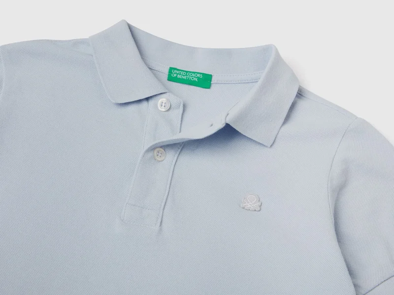 UNITED COLORS OF BENETTON Slim fit polo in 100% organic cotton
