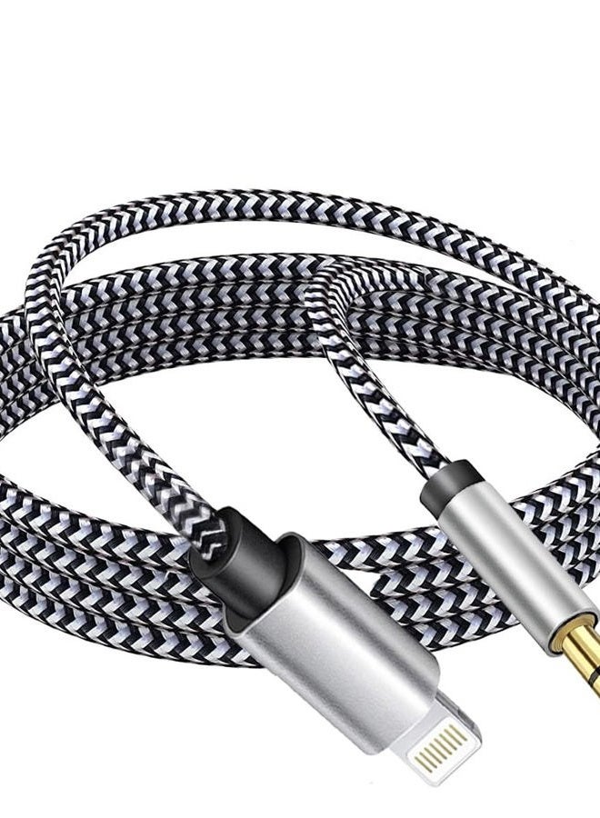 HITHUT iPhone to 3.5mm Car Stereo AUX Cable, Apple MFi Certified Lightning Audio Cord for iPhone 13 Mini Pro Max 12 11 Pro Max X XR 8 7 6 5 SE iPad iPod to Home Stereo/Speaker, 3.3FT  - Image 1