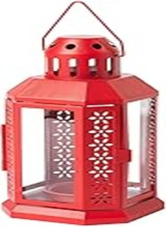 Ikea Ikea Lantern for tealight, in/Outdoor red22 cm (9 ") 