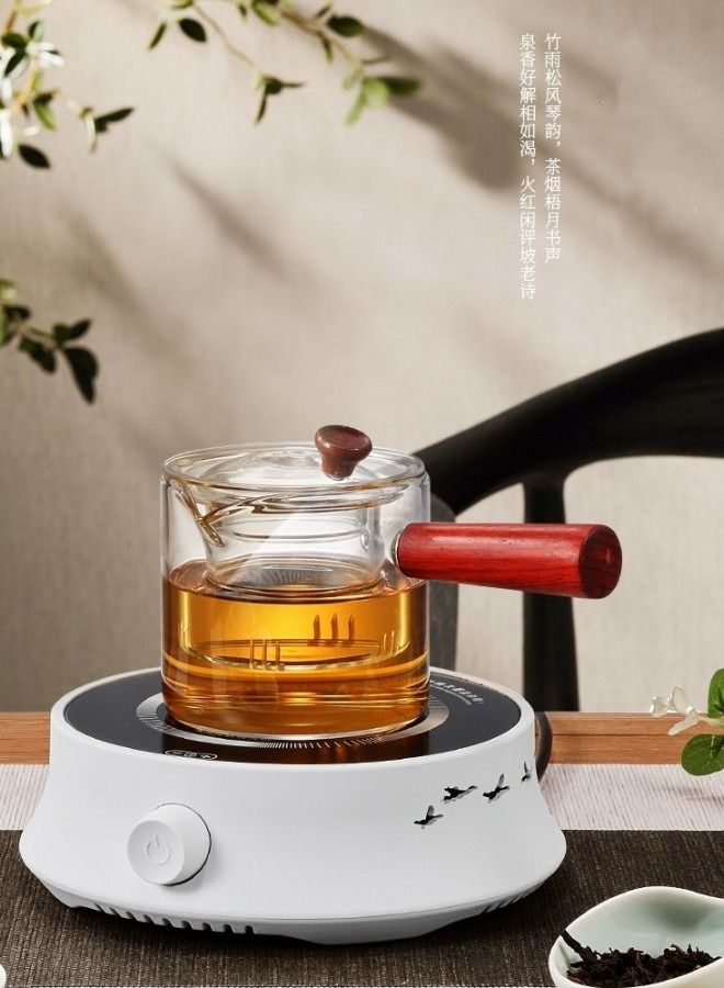 GGEROU Electric Beverage Warmer,Smart Constant Temperature Hot Teapot Heating Coaster,White - Image 3