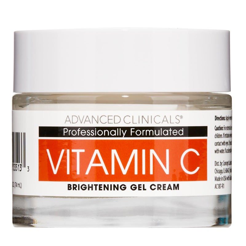 Advanced Clinicals Brightening Vitamin C Face Cream Gel With Niacinamide + Hyaluronic Acid | Vitamin C Moisturizer Lotion For Face Visibly Diminishes Look Of Dark Spots & Uneven Skin Tone, 2.5 Fl Oz - Image 3