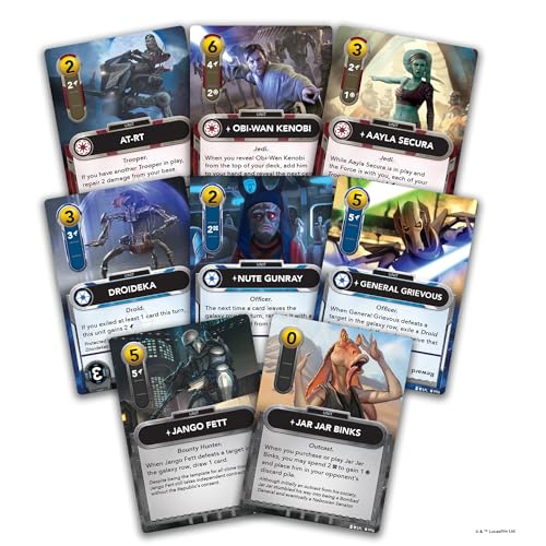 Asmodee Star Wars: The Deckbuilding Game: The Clone Wars Edition - Intense Galactic Battle, Strategy Game for Kids and Adults, Ages 12+, 2 Players, 30 Minute Playtime - Image 2