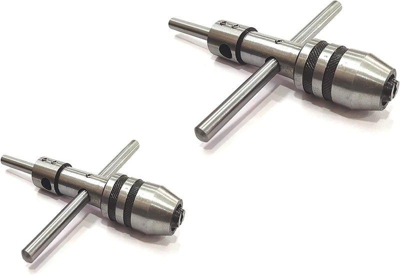 AI T Type Tap Wrench Pilot Spindle Set of 2 Piece 1/16" to 1/4" & 1/4" to 1/2" I Tapping -Threading - Reaming I Made In India - Image 1
