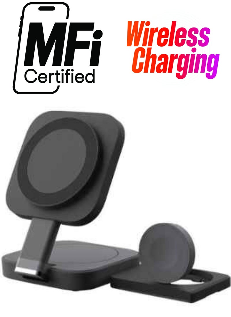 Generic - 3 in 1 Charging Station for Apple Devices Magsafe Wireless Charger For Multiple Devices Fits - Image 1