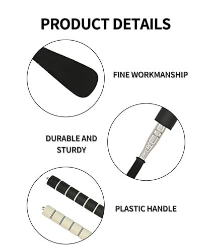 VayuSrot 2 PCS Shoe Horn, Long Handle Shoe Wearing Stick, Adjustable Shoe Inserter Stick for Men, Women, Seniors, and Kids, 28cm to 70cm Telescopic Shoe Horn with Sponge and Stainless Steel, Ideal for Travel and Home Use - Image 3