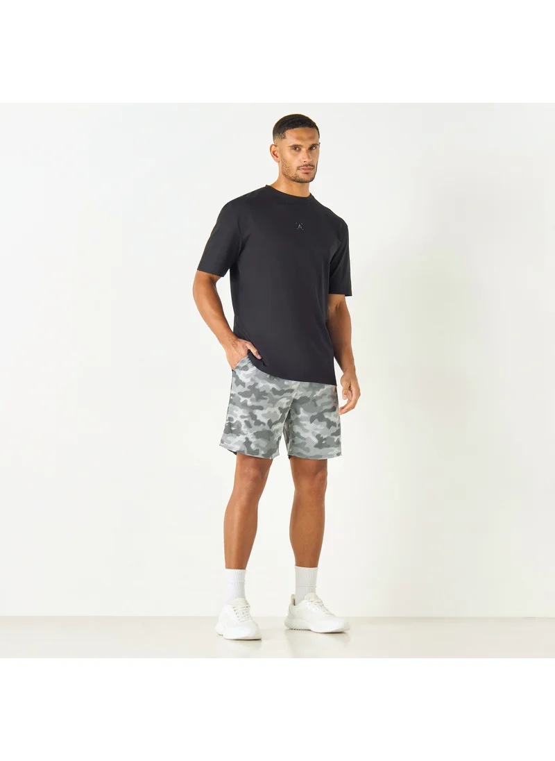 ادوت من سبلاش Printed Shorts with Elasticated Waistband and Pockets