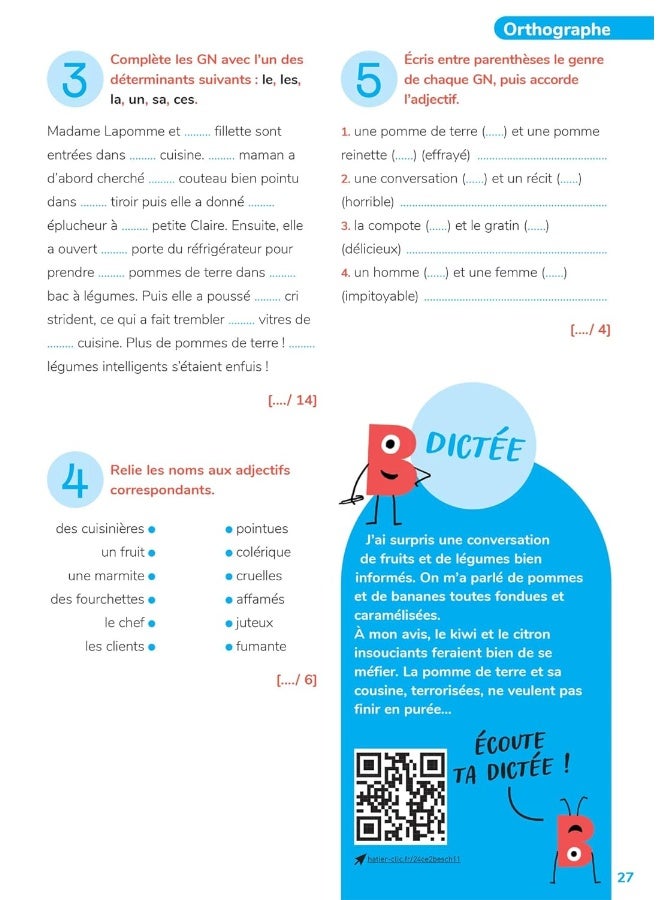 Bescherelle - Mon cahier d'entraînement en Françai: orthographe, grammaire, conjugaison & vocabulaire  - Image 4