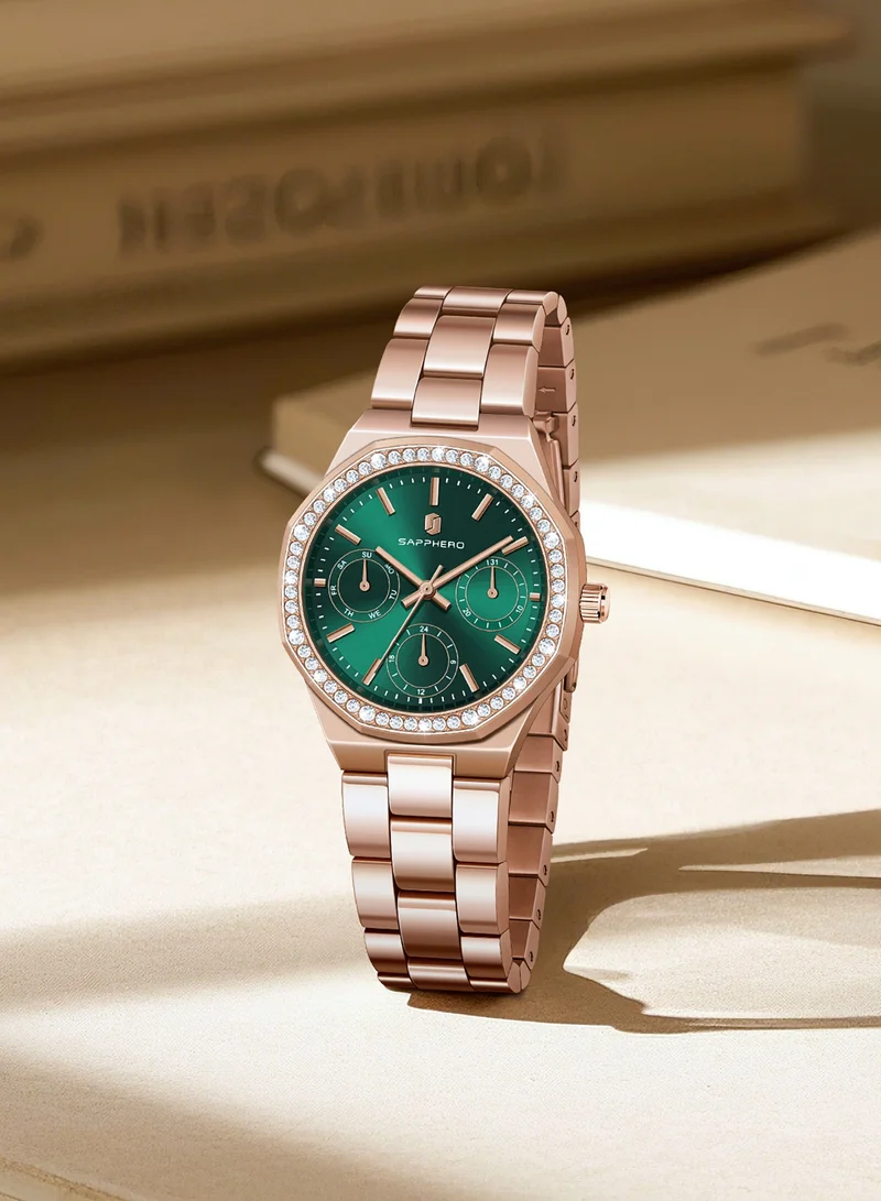 Sapphero  SAPPHERO Watches for Women Luxury Ladies Watches Women's Bracelet Watch Small Stainless Steel Analog 3ATM Waterproof Wrist Watch for Women for Women | Best Price UAE