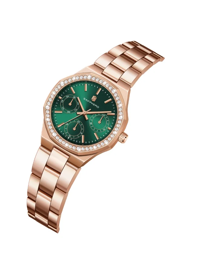 Sapphero  SAPPHERO Watches for Women Luxury Ladies Watches Women's Bracelet Watch Small Stainless Steel Analog 3ATM Waterproof Wrist Watch for Women for Women | Best Price UAE