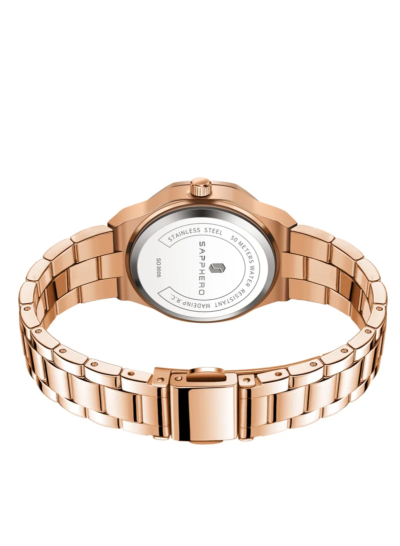 Sapphero  SAPPHERO Watches for Women Luxury Ladies Watches Women's Bracelet Watch Small Stainless Steel Analog 3ATM Waterproof Wrist Watch for Women for Women | Best Price UAE