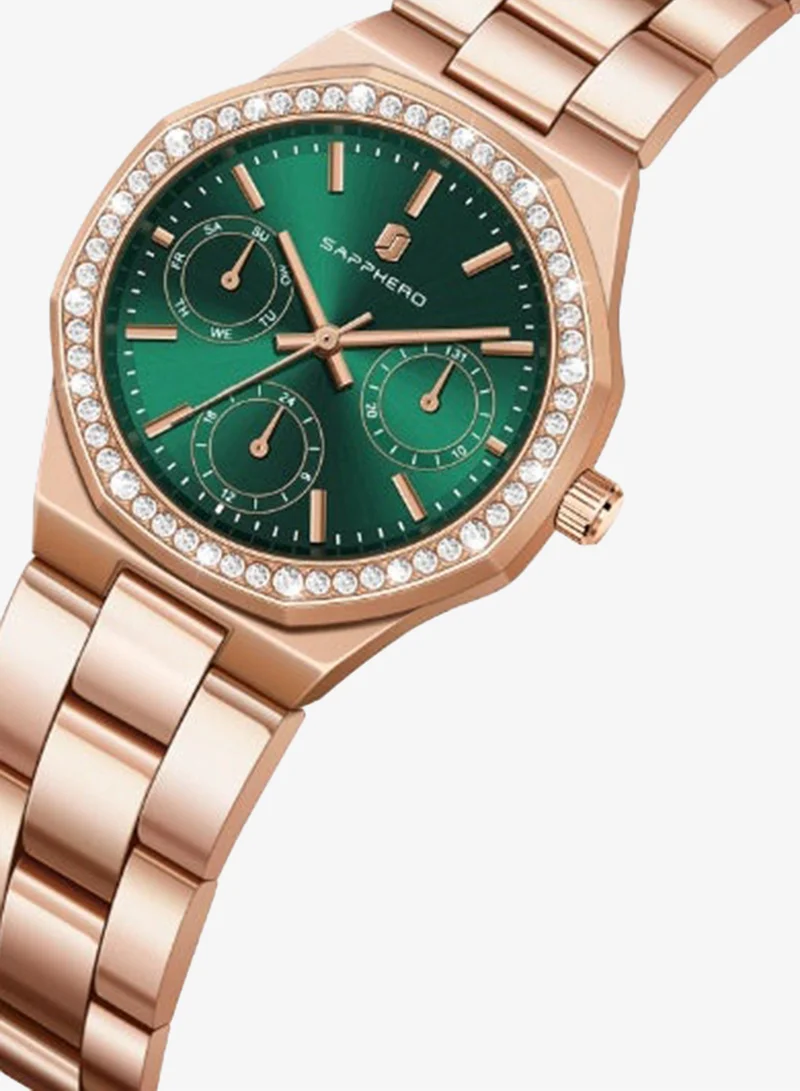 Sapphero  SAPPHERO Watches for Women Luxury Ladies Watches Women's Bracelet Watch Small Stainless Steel Analog 3ATM Waterproof Wrist Watch for Women for Women | Best Price UAE