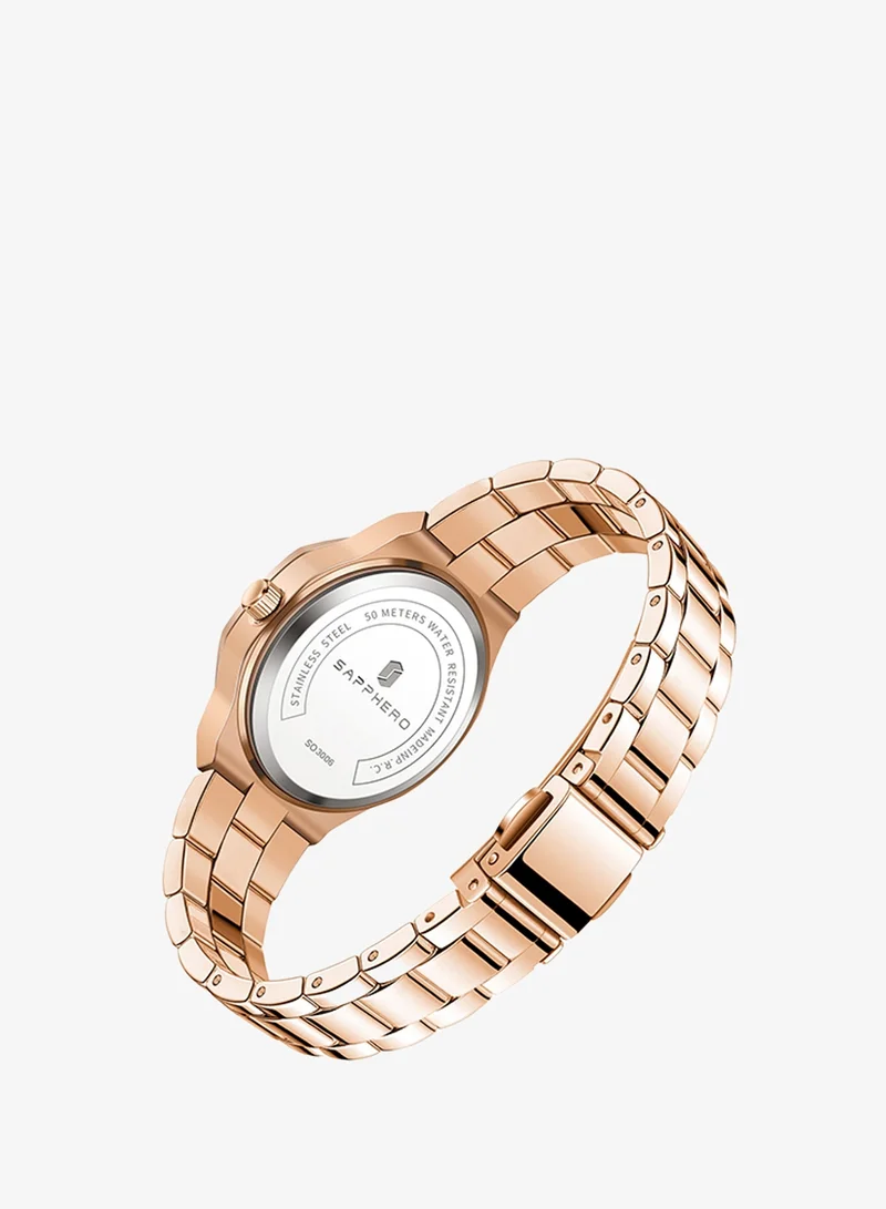 Sapphero  SAPPHERO Watches for Women Luxury Ladies Watches Women's Bracelet Watch Small Stainless Steel Analog 3ATM Waterproof Wrist Watch for Women for Women | Best Price UAE