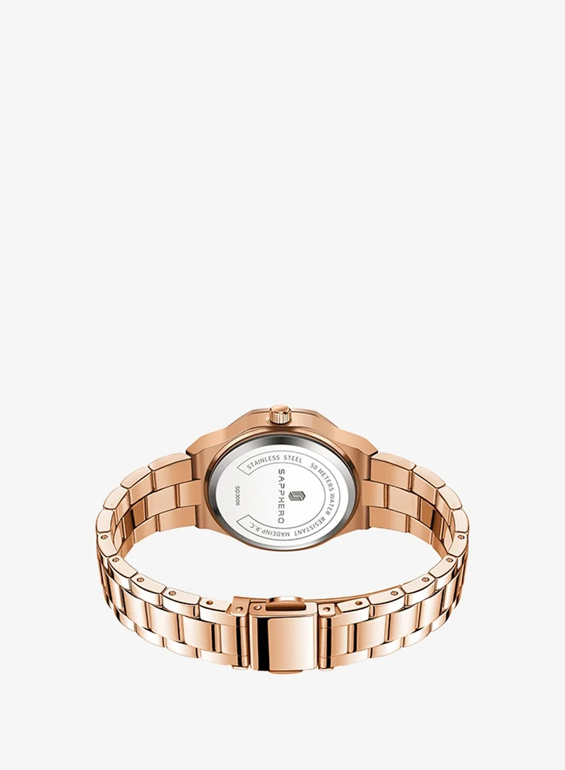 Sapphero  SAPPHERO Watches for Women Luxury Ladies Watches Women's Bracelet Watch Small Stainless Steel Analog 3ATM Waterproof Wrist Watch for Women for Women | Best Price UAE