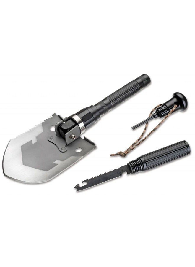 KING KONG Carbon Steel Multifunctional Folding and Detachable Shovel, Equipped with an Axe, Saw, Hammer, Glass Breaker, Screwdriver, Knife, and a Carrying Bag for Camping Trips and Car Emergencies. - Image 2