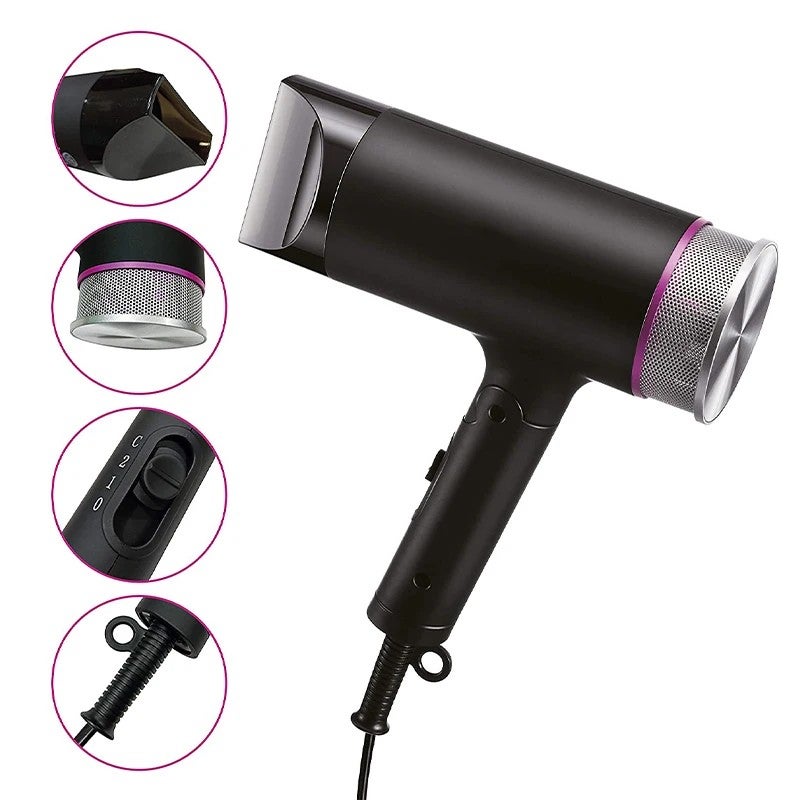 Y&D Professional Hair Dryer - Fast Drying Blow Dryer for Hair Care, Salon Style Lightweight Hairdryer - Image 5