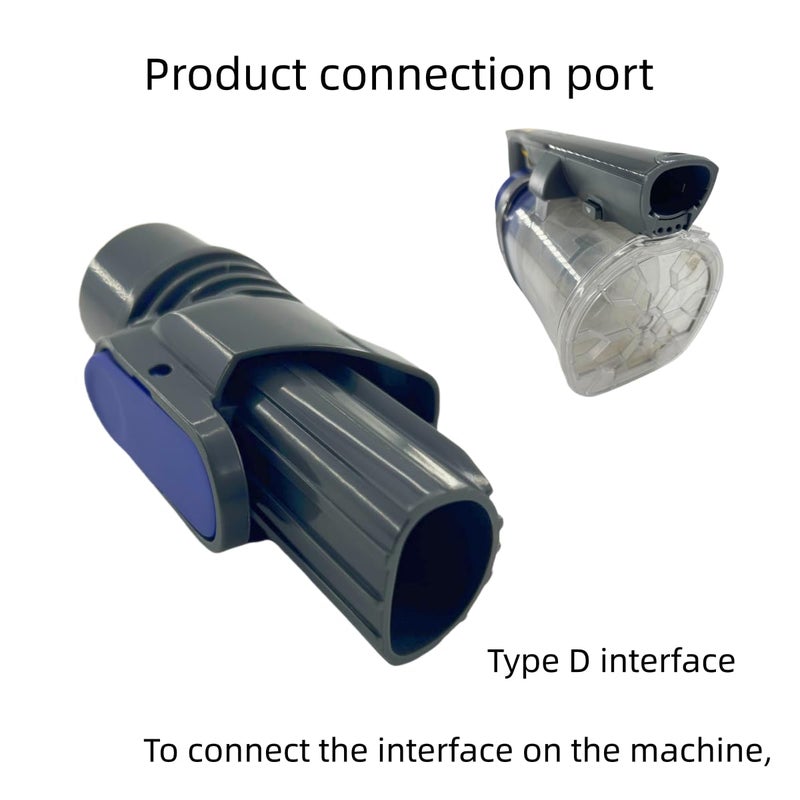 QINAN IX141 Pet Cordless Stick Vacuum Replacement Parts Compatible With Shark Pet Cordless Stick IZ162H IZ163H IZ362H IZ562H IZ140 IZ142 UZ145 Crevice Tool Horse Hair Brush Attachment for D-Shaped Vacuum - Image 4
