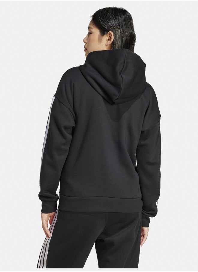 Adidas Essentials 3-Stripes Full-Zip Fleece Hoodie  - Image 4