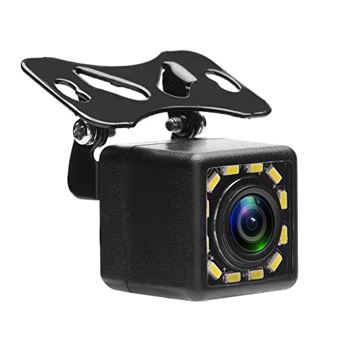 UNITOPSCI Car Backup Camera, Rear View Camera Ultra HD 12 LED Night Vision,Waterproof Reverse Camera 170° Wide View Angel for Universal Cars,SUV,Trucks,RV and More (HD) - Image 1