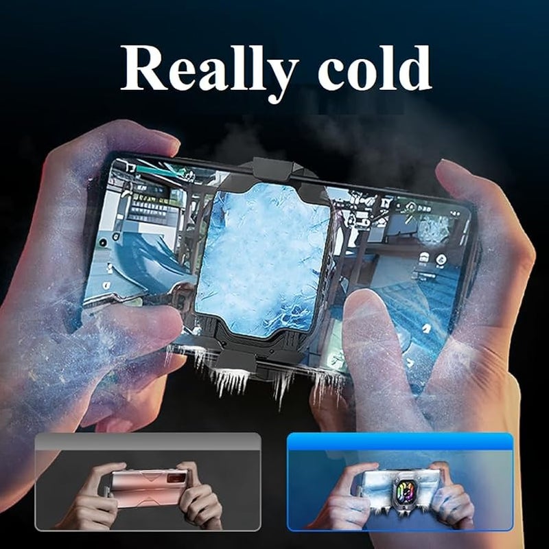 Phone Cooler,Phone cooling fan.He is a necessary cooling product for long live streaming, playing games, and brushing short video screens，Suitable for all smartphone - Image 4