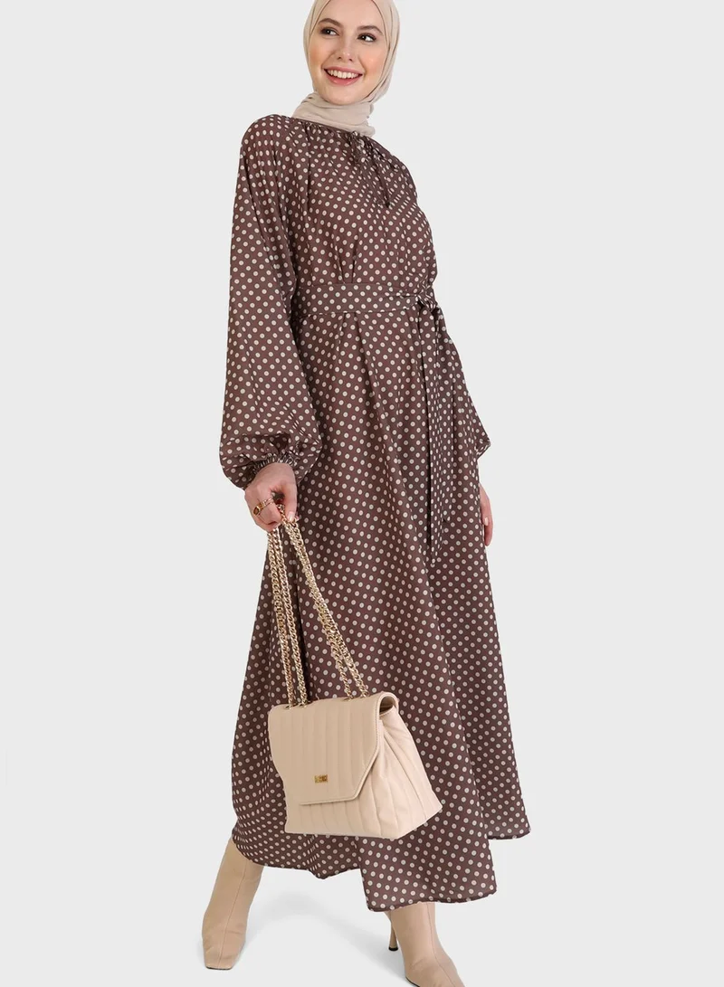 Refka by modanisa Polka Dot Dress