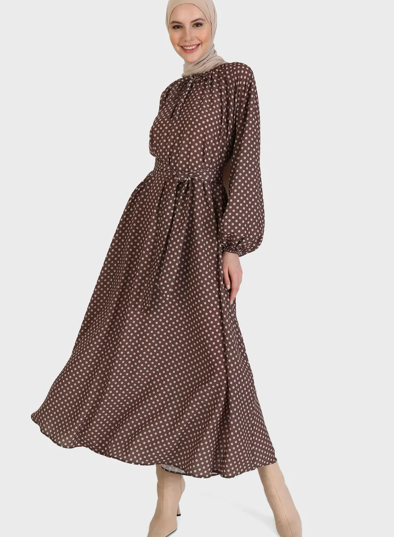 Refka by modanisa Polka Dot Dress