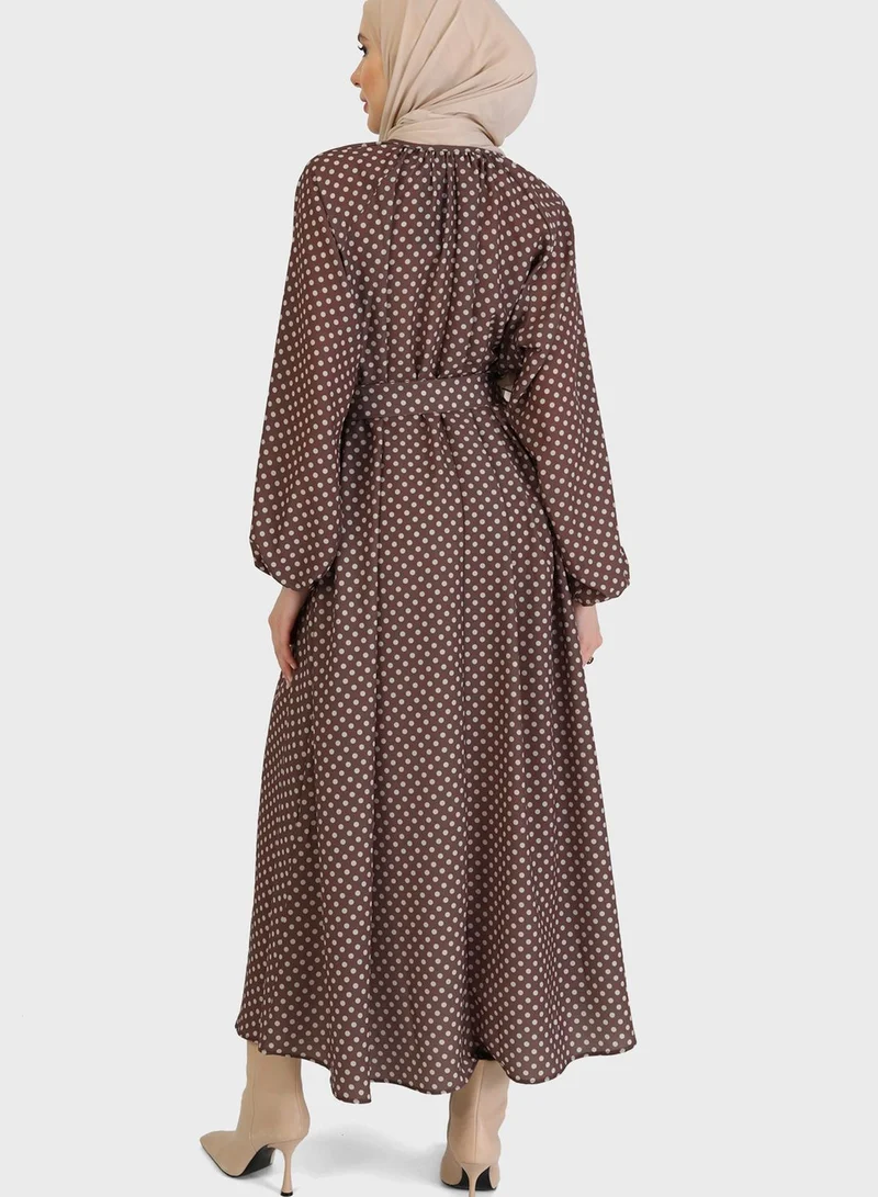 Refka by modanisa Polka Dot Dress