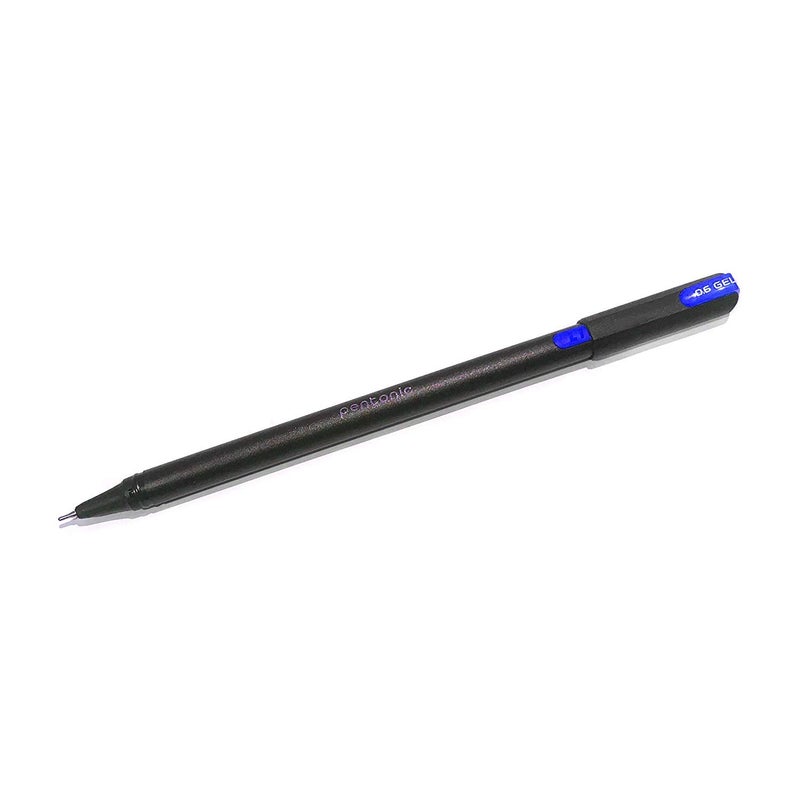 Pentonic 0.6mm Gel Pen & Refill Combo | Black Body | Blue Ink | 10 Pcs Pens with 10 Pcs Refills - Image 4