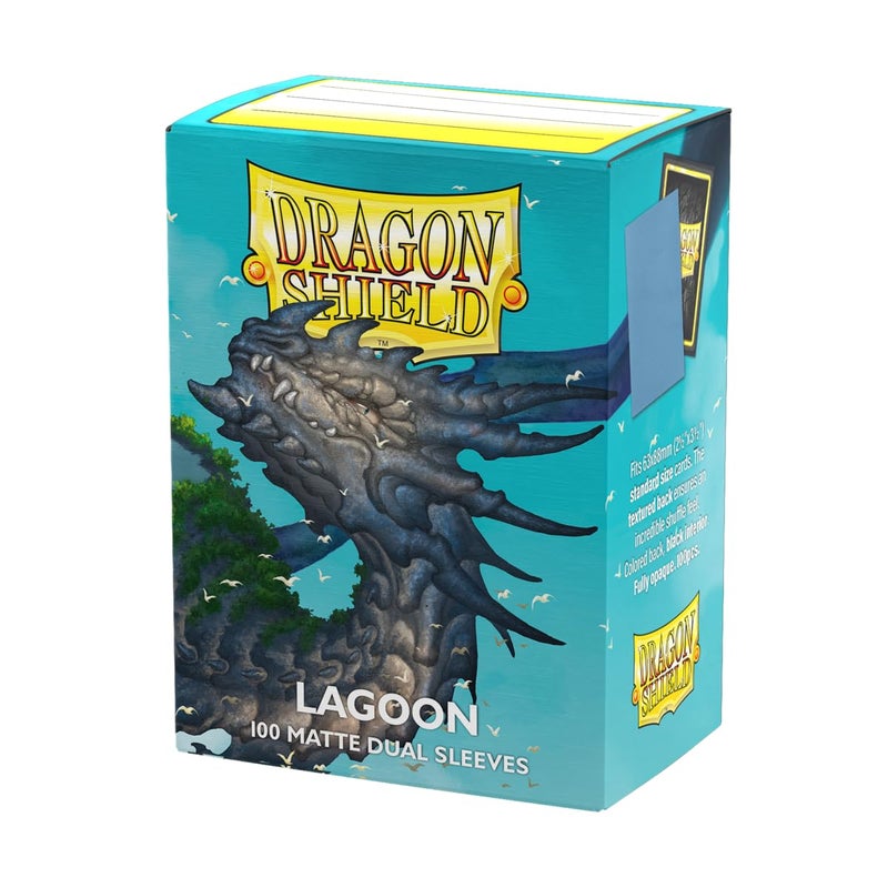 Dragon Shield | Matte Dual Standard Size Card Sleeves | 100 CT - Smooth & Tough Premium TCG Sleeves - Compatible with Pokemon, Flesh & Blood, One Piece & Magic the Gathering | Lagoon - Image 1