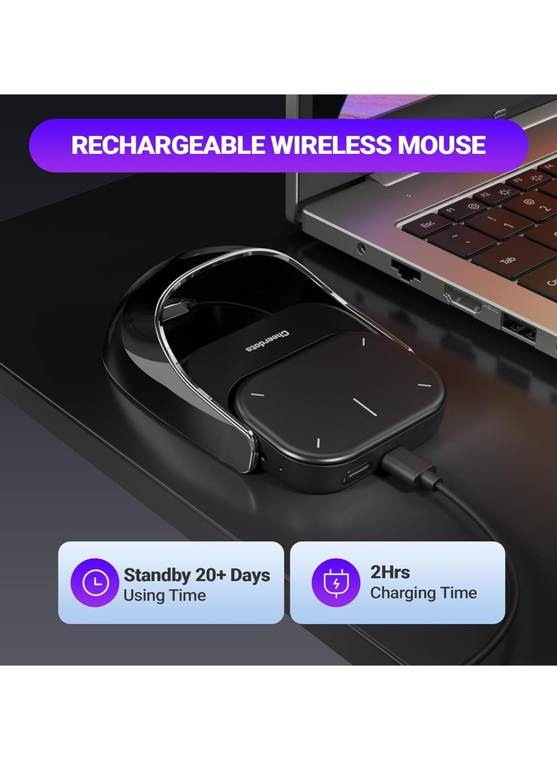 عام فأرة لاسلكية وؤشر عرض تقديمي، لوحة لمس مغناطيسية قابلة للفصل، فأرة هوائية، جهاز تحكم عن بعد للعروض التقديمية في PowerPoint. خفيف الوزن بشكل فائق، مثالي لأجهزة الكمبيوتر/ماك/ويندوز - Image 4