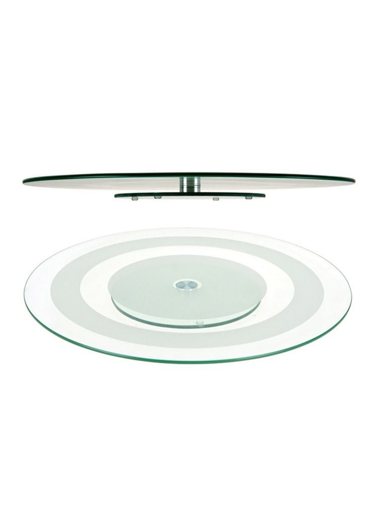 Rotating Glass Serving Round Platter