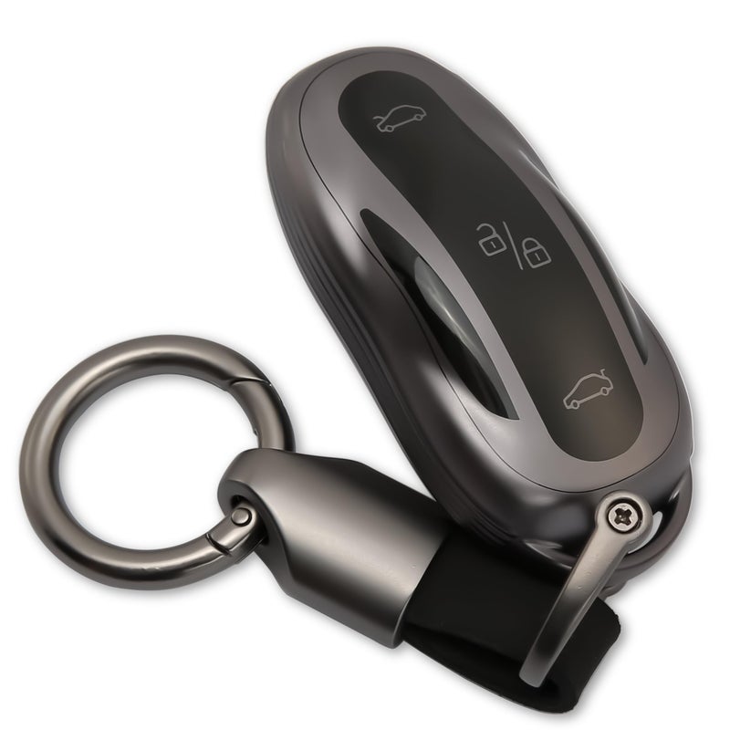 WNILIAN for Tesla Key Fob Cover TPU Key Case with Keychain Protection Accessories Compatible with Tesla Model 3YS Smart Key