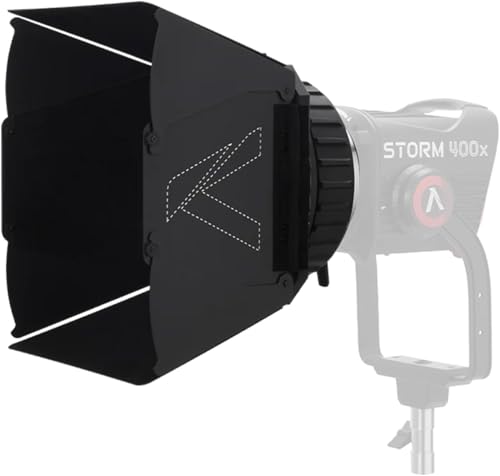 Aputure CF7 Fresnel and Barn Doors Kit 7Inch Bowens Mount Fresnel for Storm 400x Black - Image 1