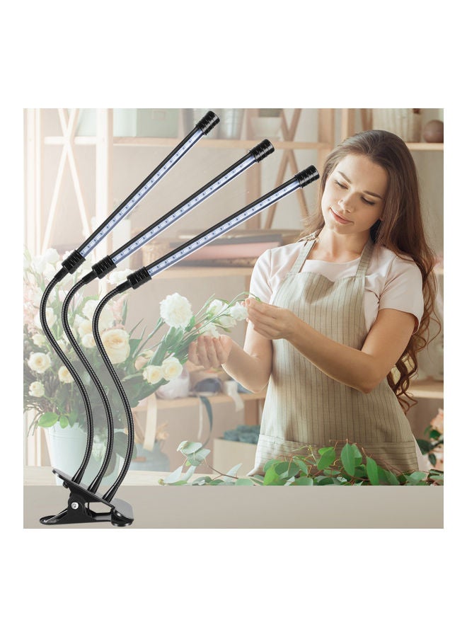 إسكدنيا ضوء LED مزدوج مع مؤقت 4/8/12 ساعة ب5 مستويات سطوع أسود 30.00x8.00x12.00سم - Image 2