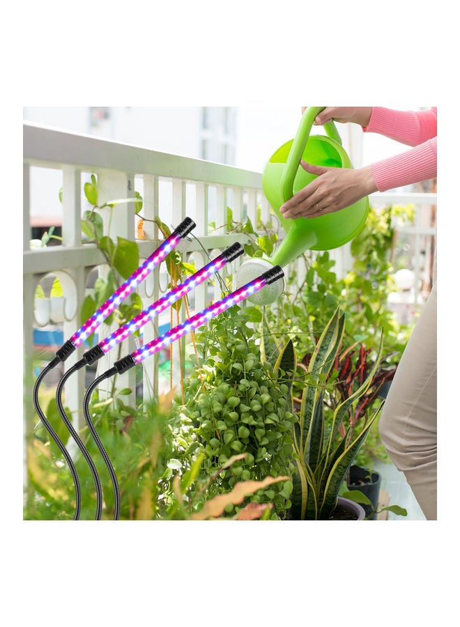 إسكدنيا ضوء LED مزدوج مع مؤقت 4/8/12 ساعة ب5 مستويات سطوع أسود 30.00x8.00x12.00سم - Image 3