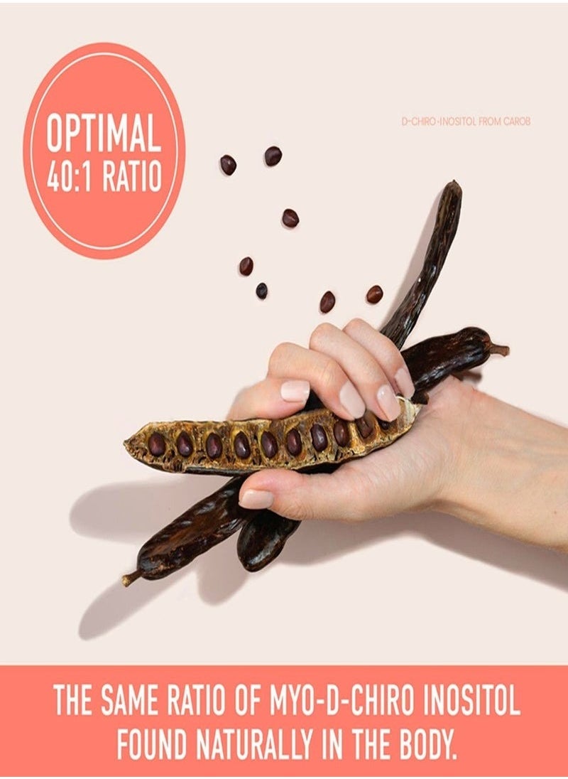 السطر الأول Myo & D-Chiro Inositol 2050 mg، دعم الخصوبة ومتلازمة تكيس المبايض، توازن الهرمونات، مكمل غذائي 120 كبسولة  - Image 2