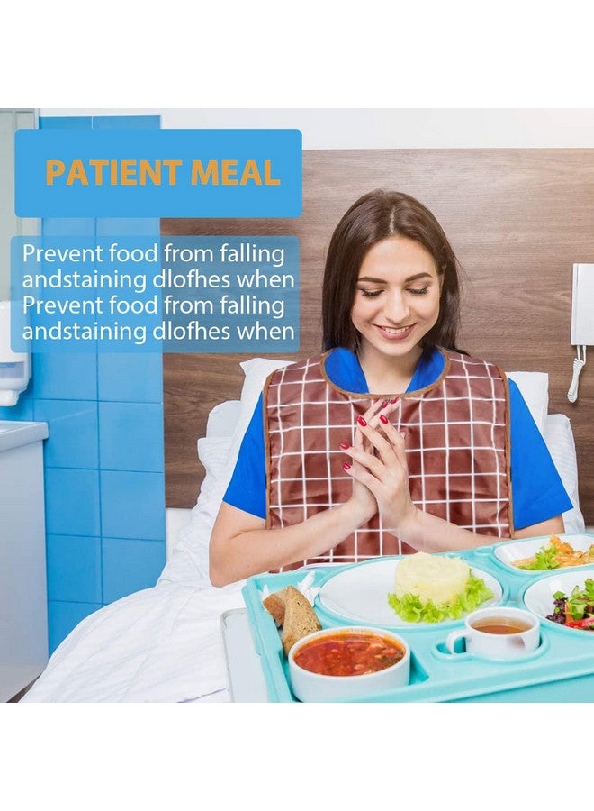 HANNEA® Adult Bibs, Waterproof Adjustable, Long Style with Leakproof Pocket Adult The Eldly Bib Adult Washable Dining Bibs for Men, Women Eating Cloth for Elderly Seniors and Disabled (Brown) - Image 5