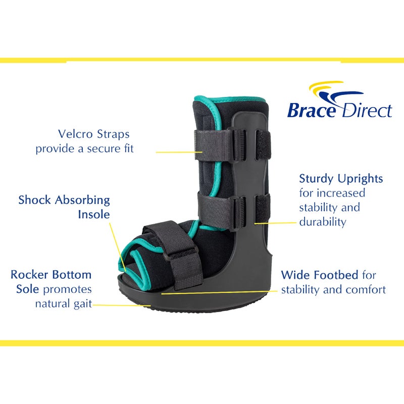 Brace Direct Childrens Pediatric Walker Fracture Boot for Kids Broken Toe or Foot  Left or Right Foot  Lightweight Padded Support Cam Boot for Foot Injury - Image 2