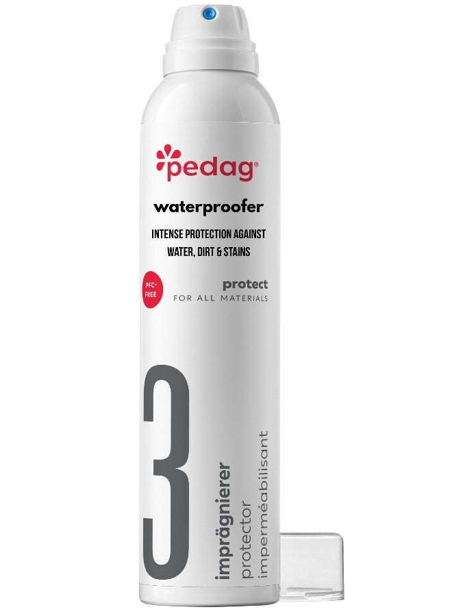 Pedag Pedag PFASFree Waterproofer German Made Heavy Duty Waterproof and Stain Repellent Canvas Fabric Spray Protector Waterproofing Spray and Guard for Boots Shoes Tents Hats Jackets 1 Can  - Image 1