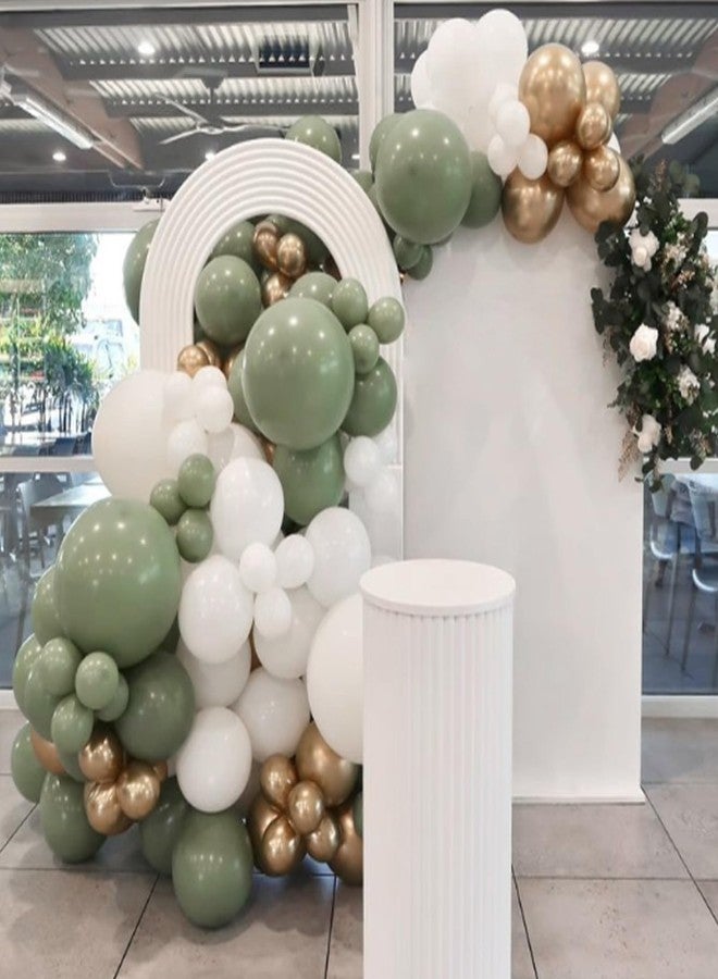 Awenztech 110pcs Sage Green Balloons, 18 12 10 5 inch Sage Green Balloons Different Sizes Balloon Arch Kit for Wedding Engagement Bridal Shower Baby Shower Birthday Party Decorations - Image 5