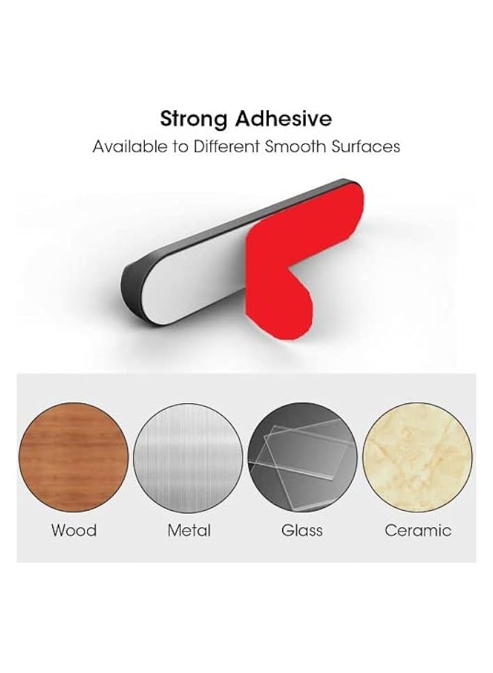 erorex 3Pcs Cable Holder Clips - Desktop Cable Organizer For Management Of Power Cord And Charging Cables - Black - Image 2