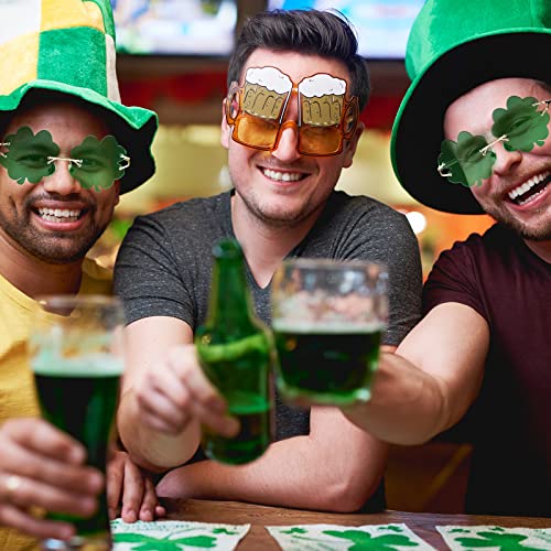 Flutesan 2 Pairs St. Patrick's Day Glasses St. Patrick's Day Accessories Irish Shamrock Sunglasses Decor Party Favors Supplies Green Costume Accessories for Women Men - Image 3