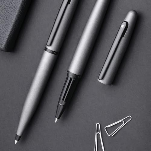 Sheaffer VFM 9424 Rollerball Pen Matte Gray with Matte Black Tone Trim | Premium Black pen - Image 2